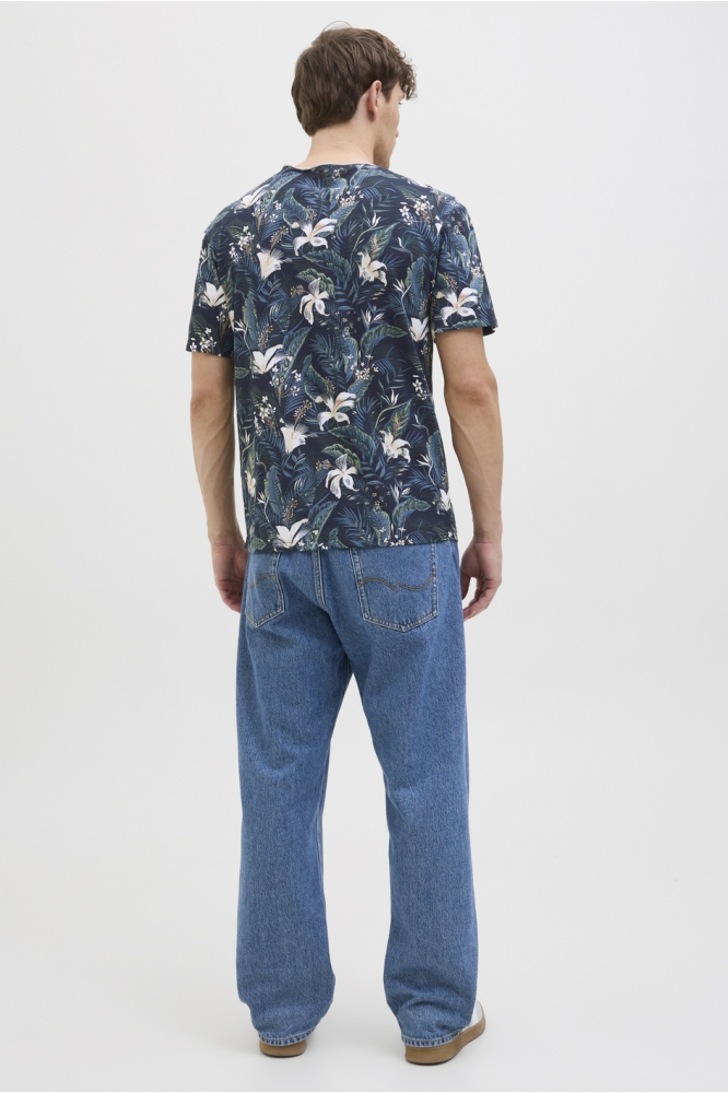 JJEBRYAN AOP TEE S/S O-NECK NOOS 12268126 Sky Captain